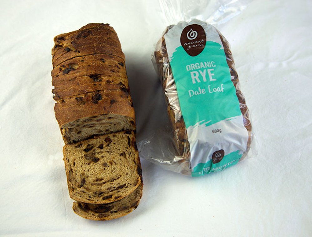 Ancient Grains Organic Rye Date Loaf 680g