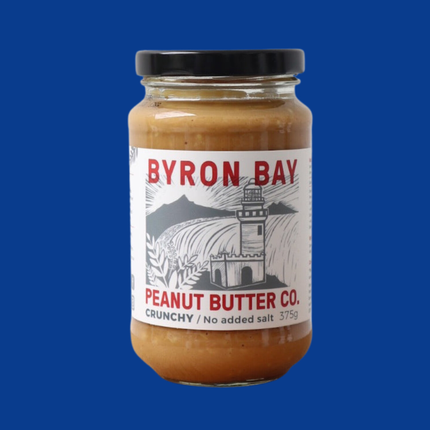 Byron Bay Peanut Butter Co Peanut Butter Crunchy - No Added Salt 375g