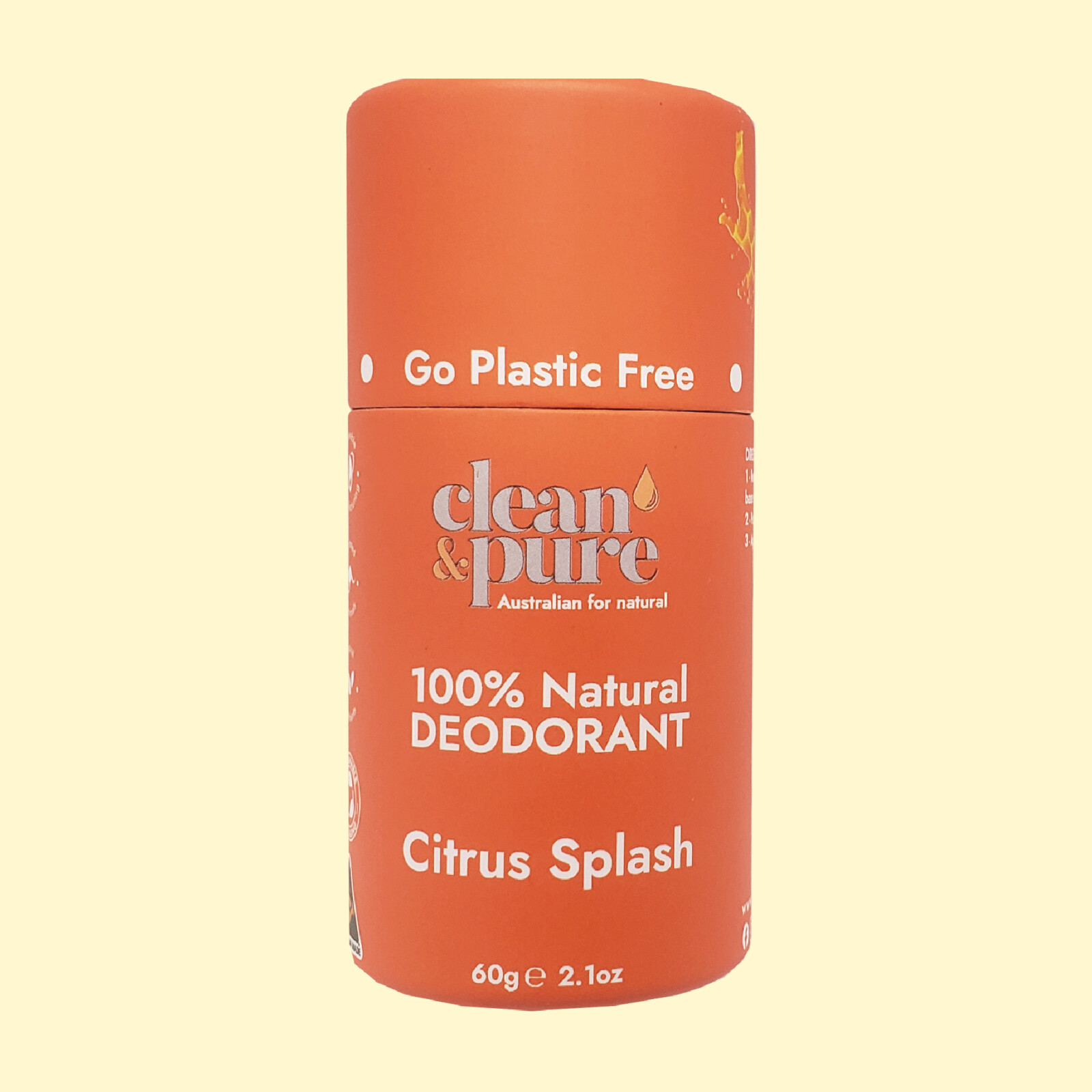 Clean & Pure Citrus Splash - Natural Deodorant 60g