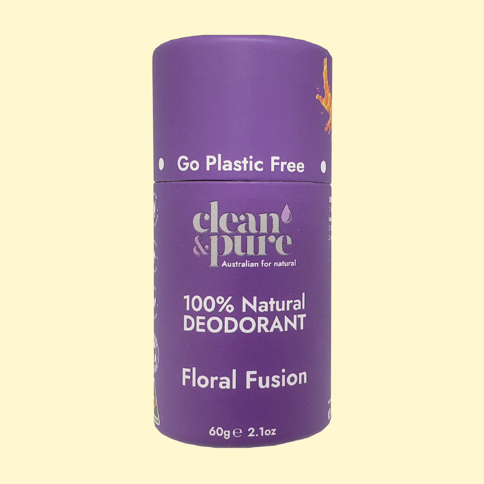 Clean & Pure Floral Fusion - Natural Deodorant 60g