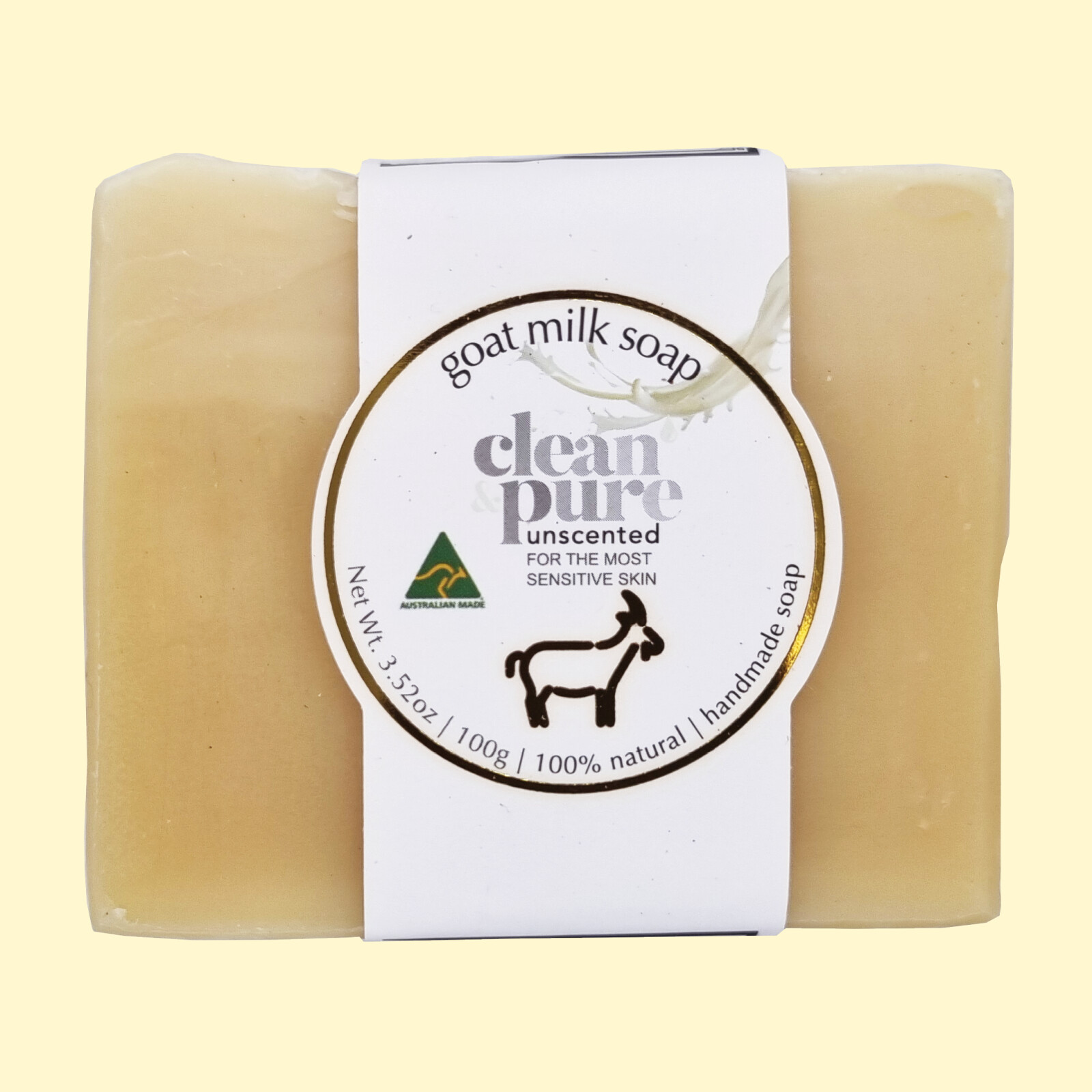 Clean & Pure Goat Milk Soap 100g