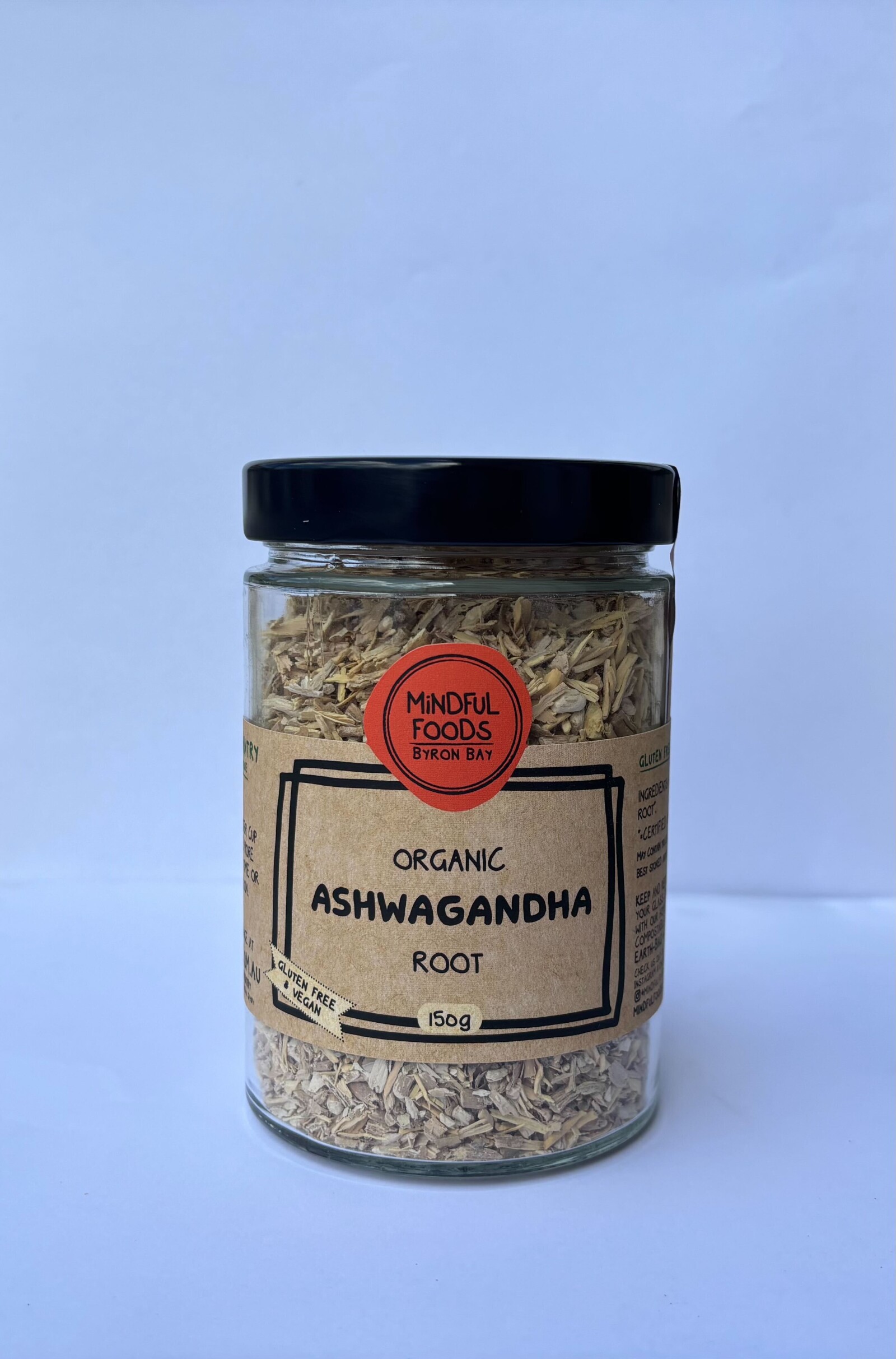 Mindful Foods Organic Ashwagandha Root Cut 150g, view 2 of 2