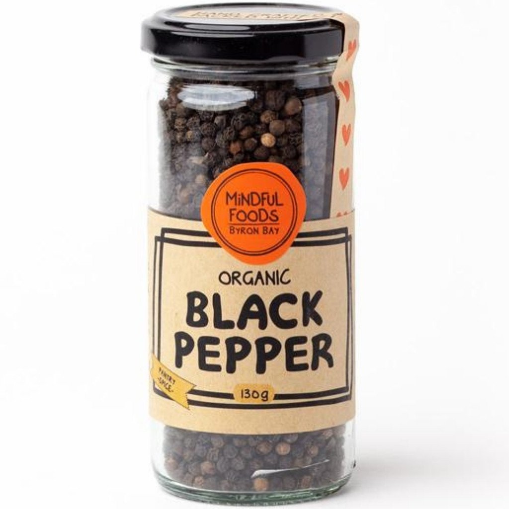 Mindful Foods Organic Black Pepper 130g