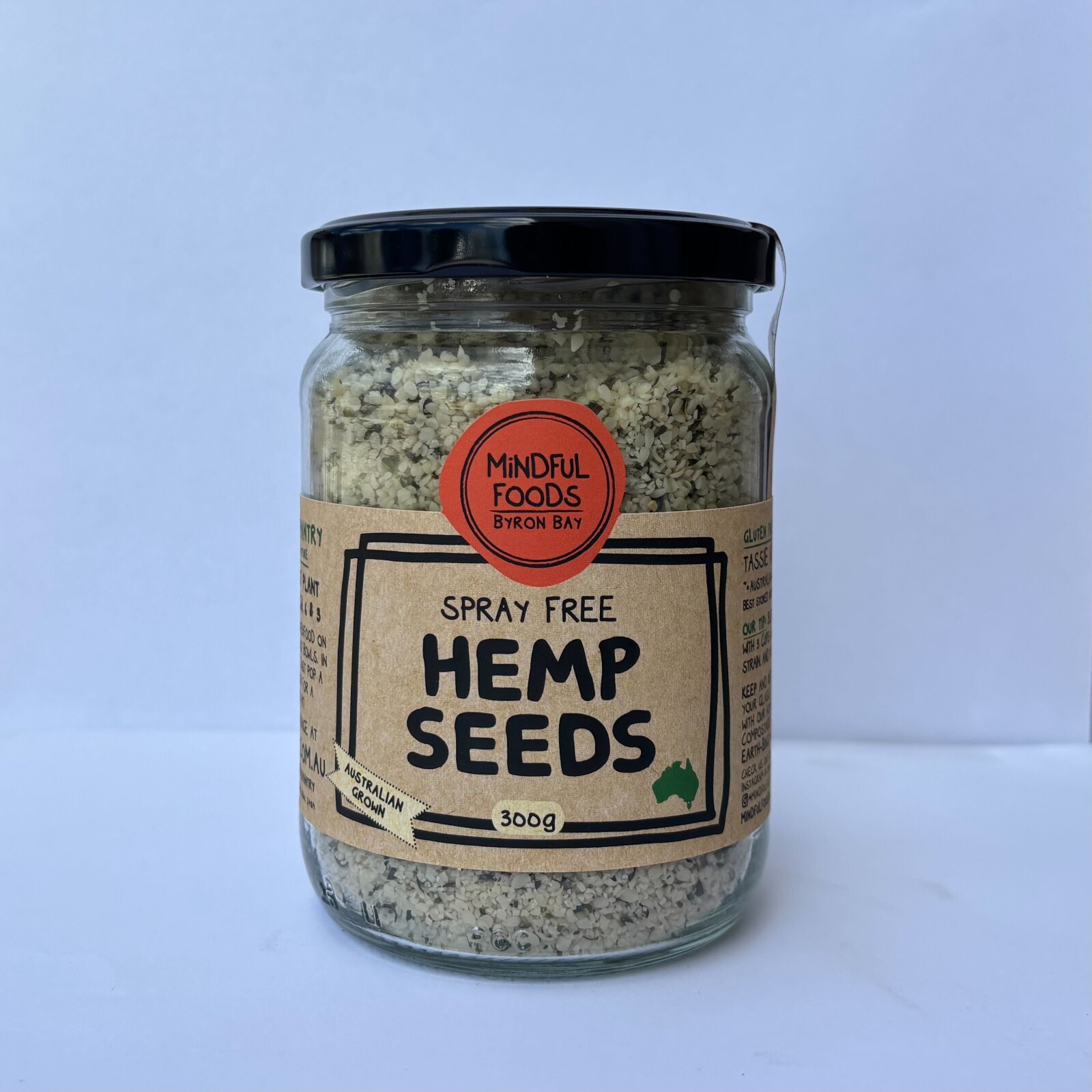 Mindful Foods Spray Free Hemp Seeds 300g