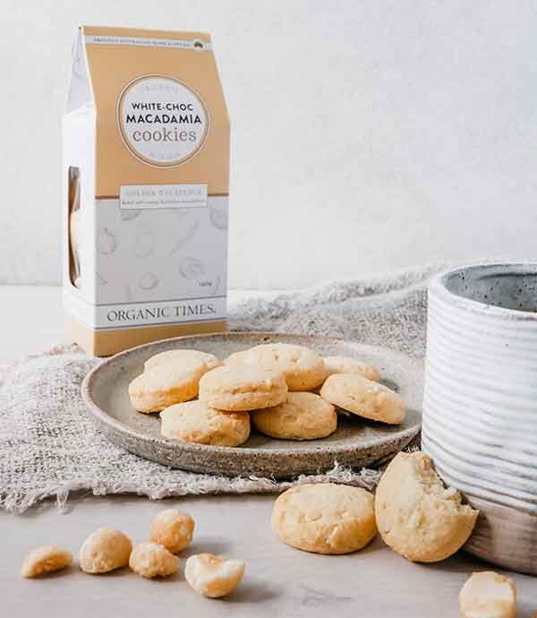 Organic Times Organic Cookies - White Choc Macadamia 150g, view 4 of 4