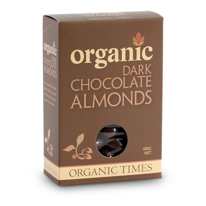 Organic Times Organic Dark Chocolate Almonds