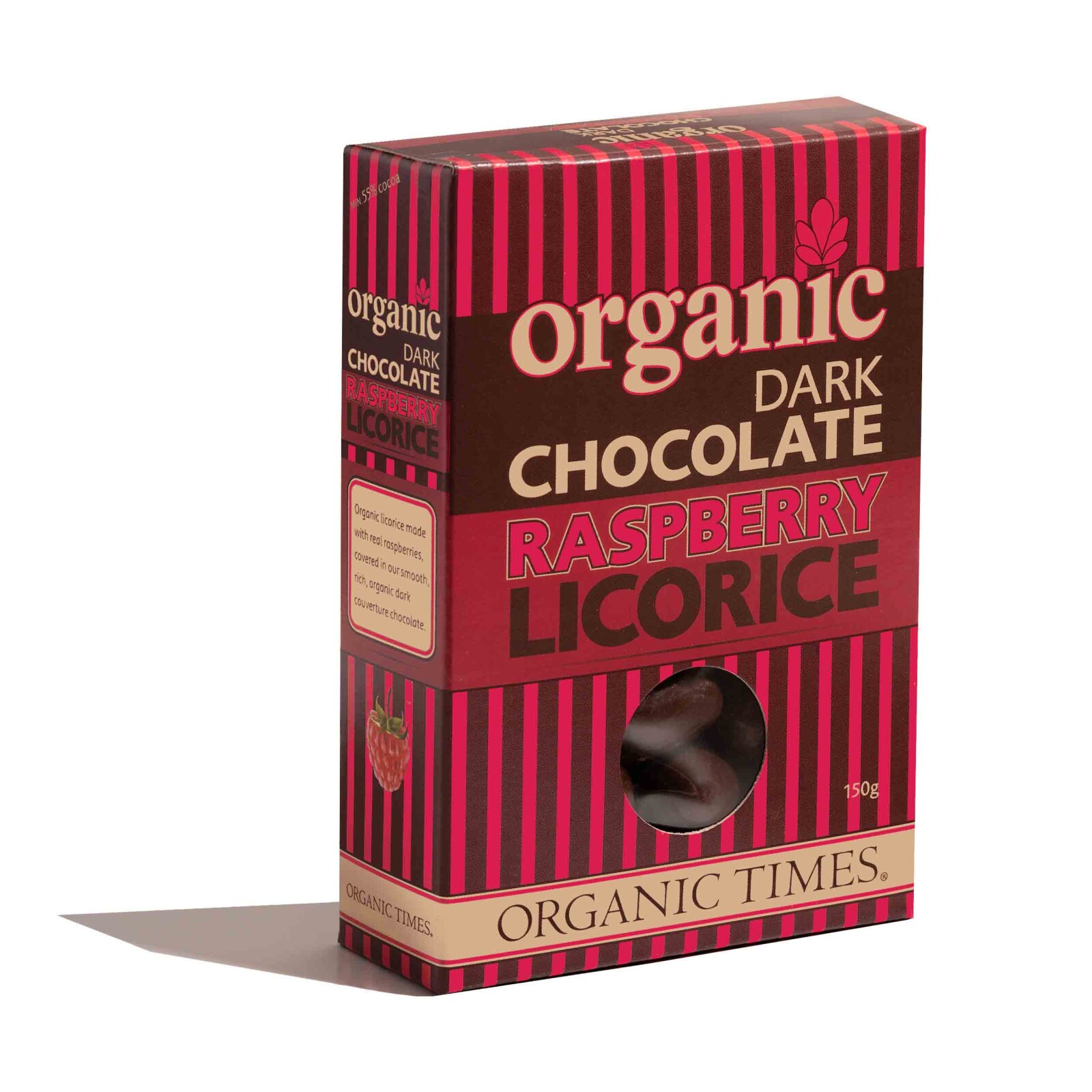 Organic Times Organic Dark Chocolate Raspberry Licorice 150g