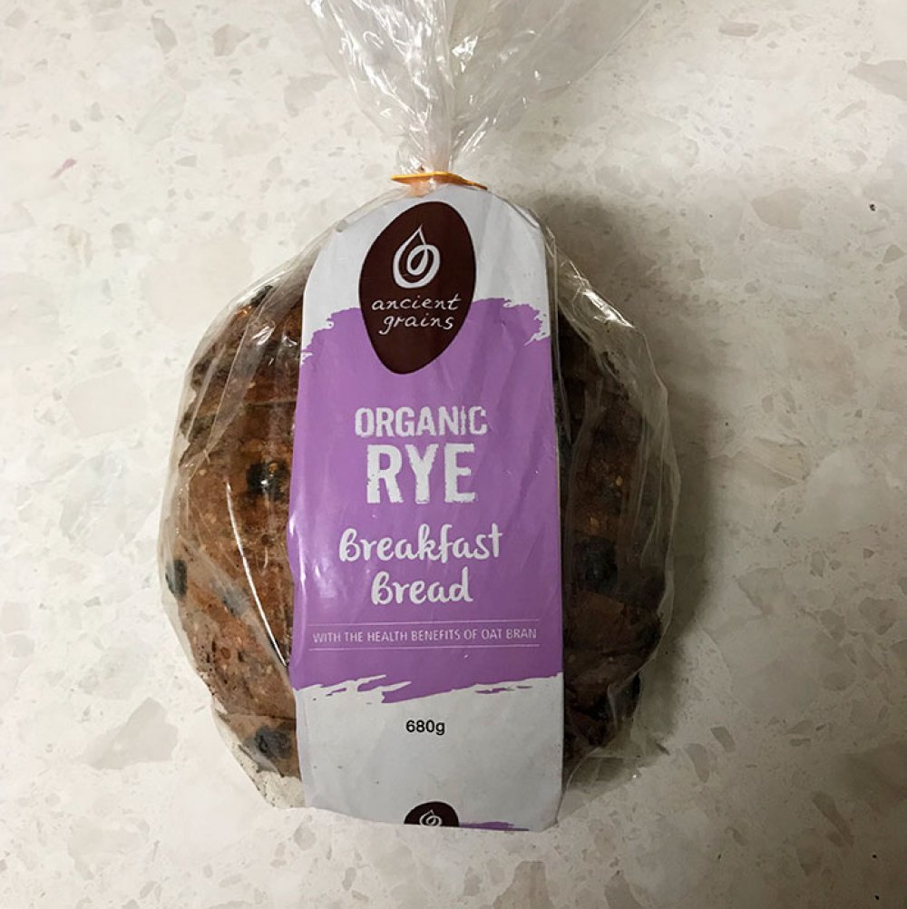 Organic Rye Breakfast Bread (680g) Product Image 