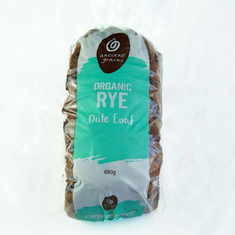 Organic Rye Date Loaf (680g) Product Image 