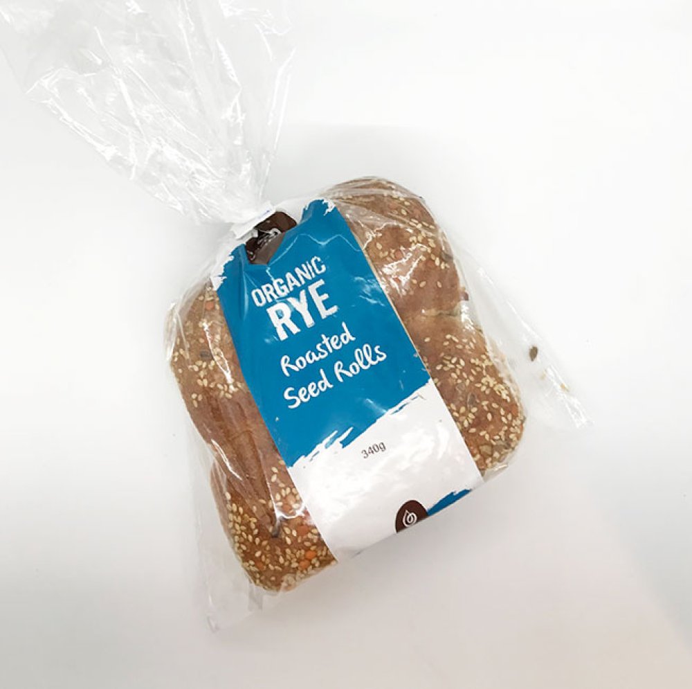 Organic Rye Roasted Seed Rolls (4 pack) (340g) Product Image 