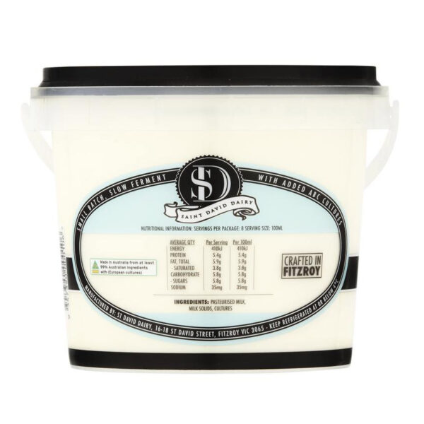 Saint David Dairy Natural Yoghurt 800g, view 2 of 2