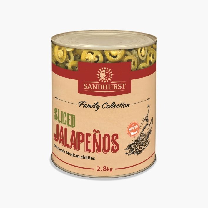 Sandhurst Jalapeno - Sliced 2.8kg
