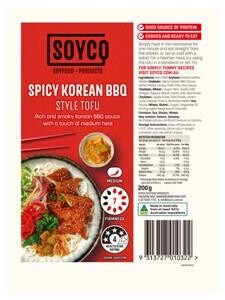 Soyco Soyfood Products Tofu Spicy Korean BBQ 200g