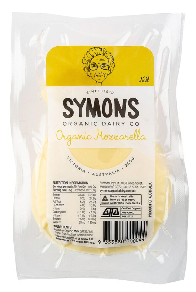 Symons Organic Dairy Organic Mozzarella 250g