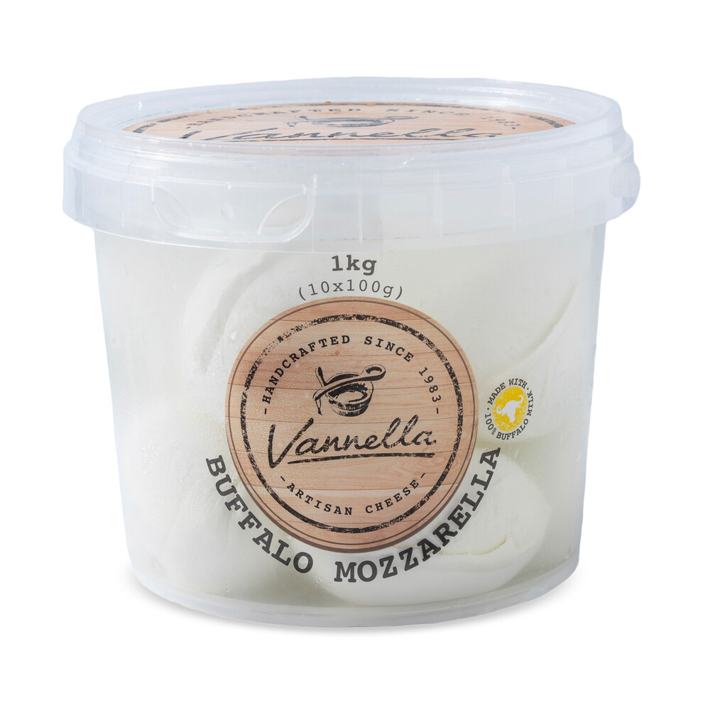 Vannella Cheese Buffalo Mozzarella 10 x 100g (1kg)