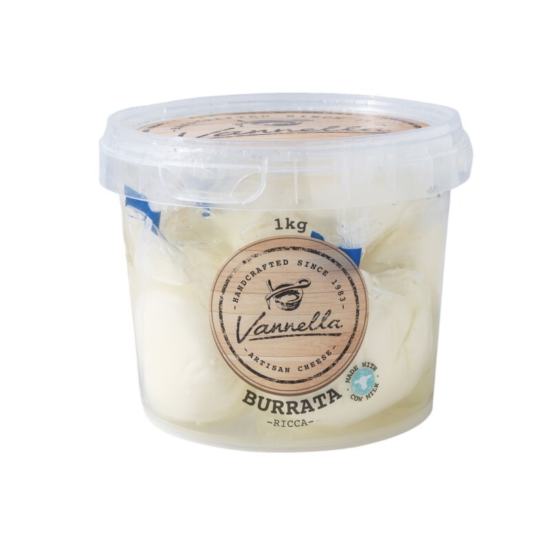 Vannella Cheese No Knot Ricca Buratta Cheese 10 x 100g (1kg)
