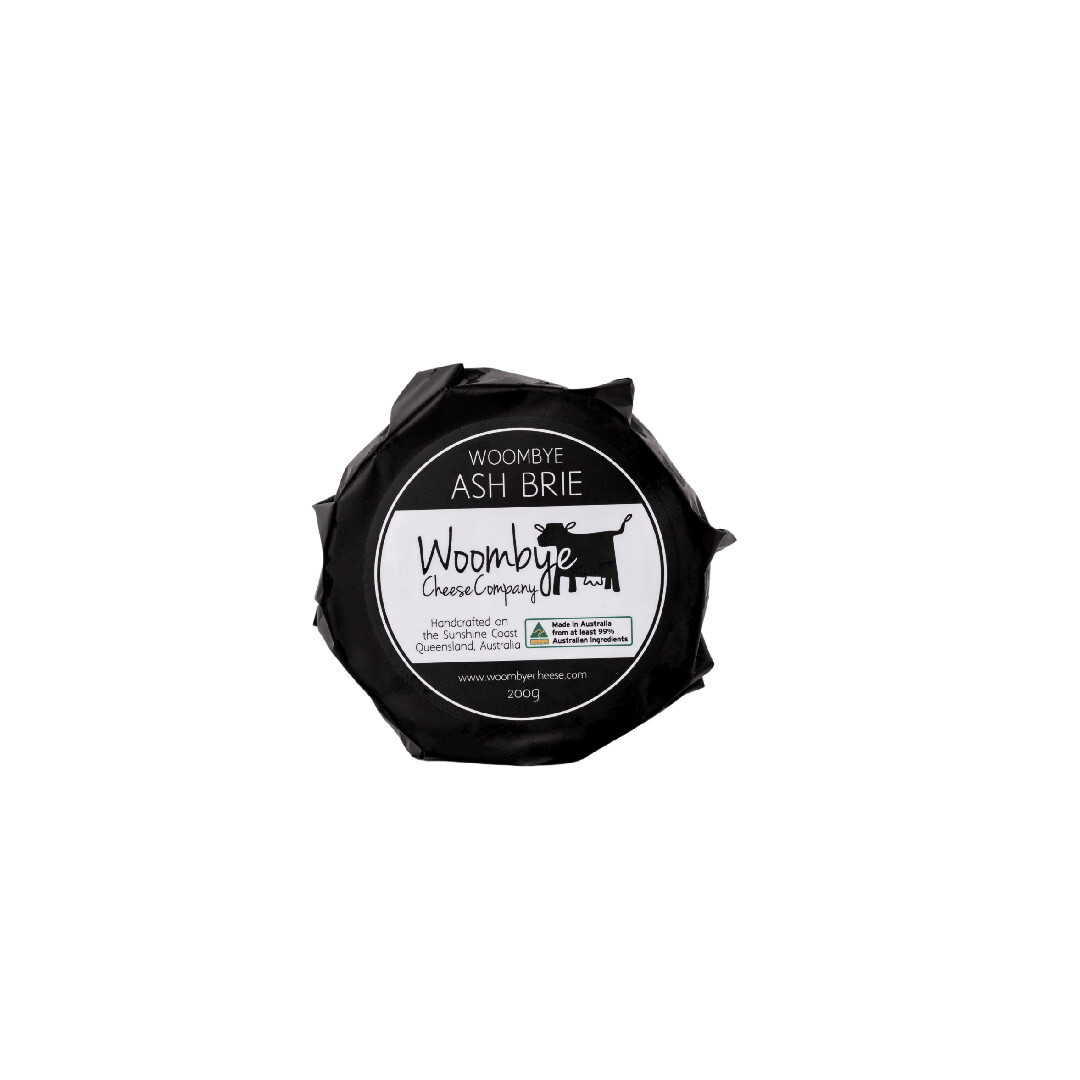 Woombye Cheese Ash Brie 200g