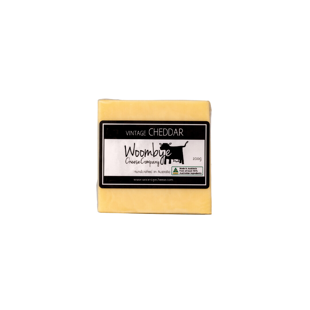 Woombye Cheese Vintage Cheddar 200g
